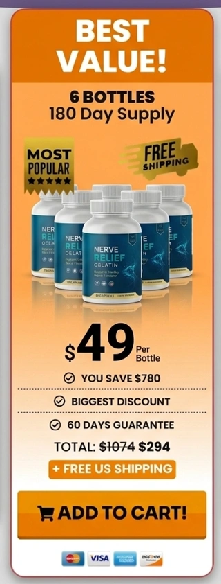 Nerve Relief Gelatin- 6 Bottle